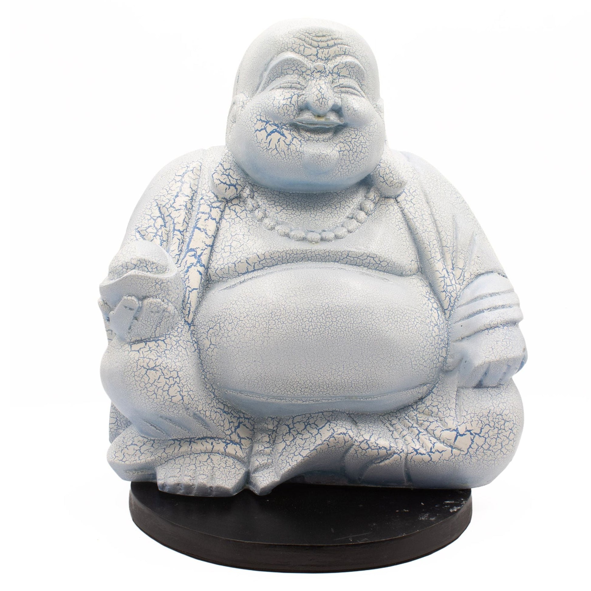 Laughing Buddha Lamp Sky Blue - Round Stand - Luna Panther