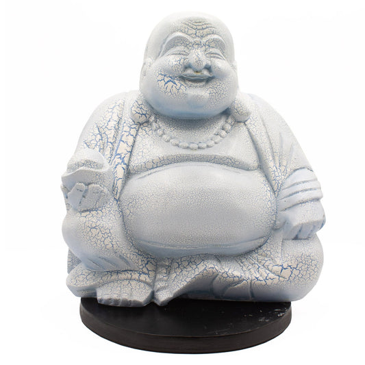 Laughing Buddha Lamp Sky Blue - Round Stand - Luna Panther alternate view