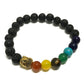 Lava Stone Bracelet - Buddha Chakra - Luna Panther