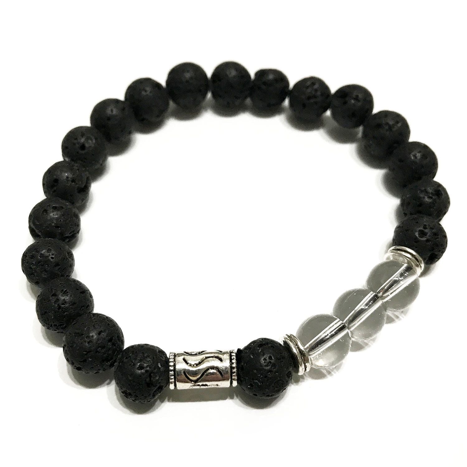 Lava Stone Bracelet - Tribal Rock Quartz - Luna Panther