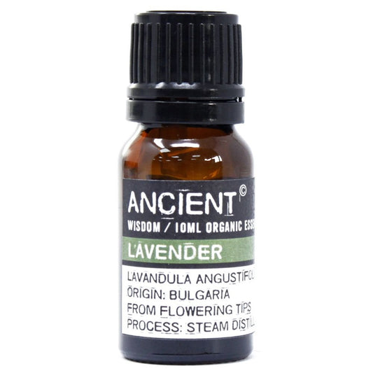 Polished Lavender Organic Essential Oil 10ml featuring natural patterning and unique variations - Luna Panther