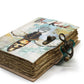 Leather "Bee Kind" Deckle - edge Notebook (7x5") - Luna Panther