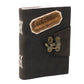 Leather Black Confessions with Lock Notebook (7x5") - Luna Panther
