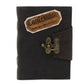 Leather Black Confessions with Lock Notebook (7x5") - Luna Panther