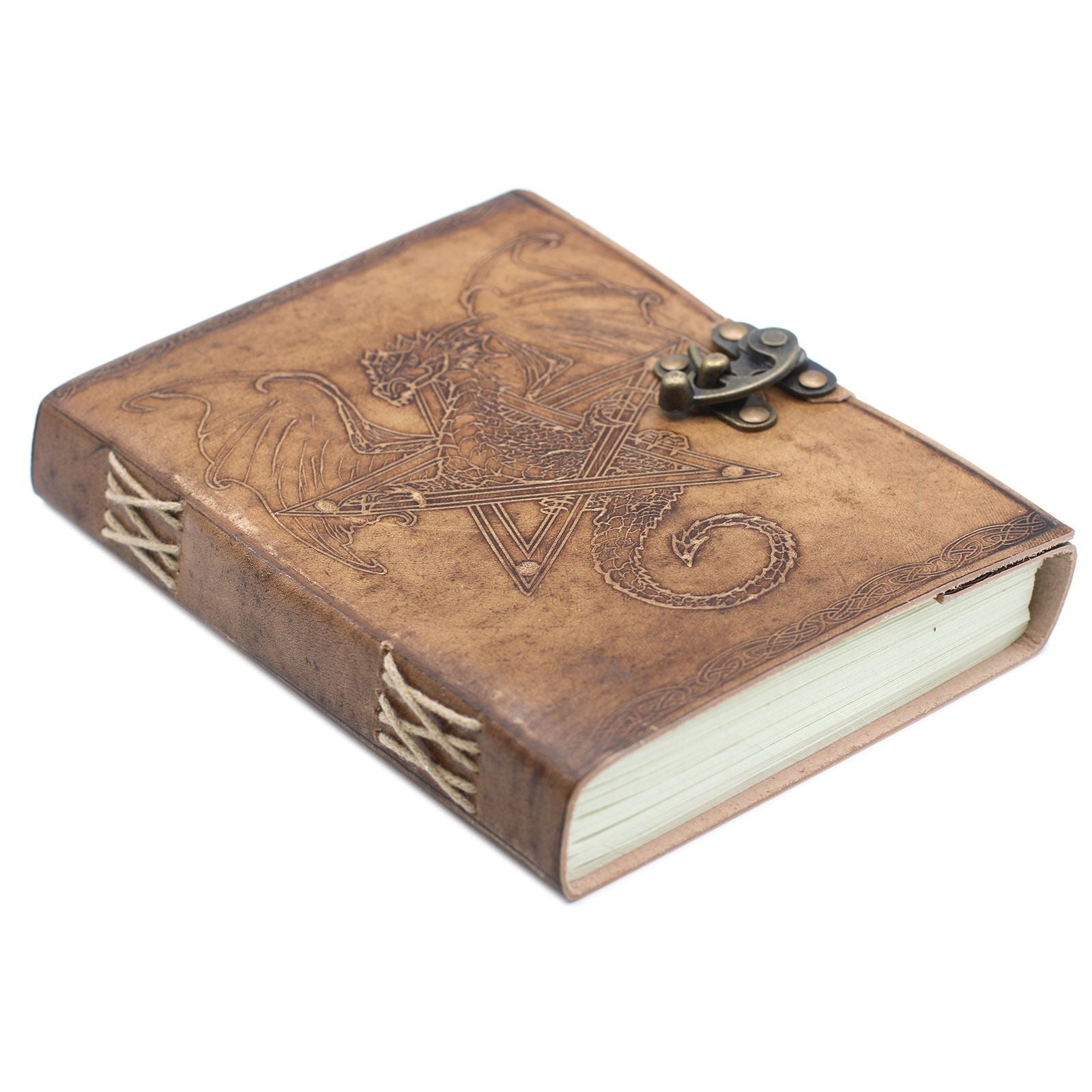 Leather Dragon Notebook (6x8") - Luna Panther