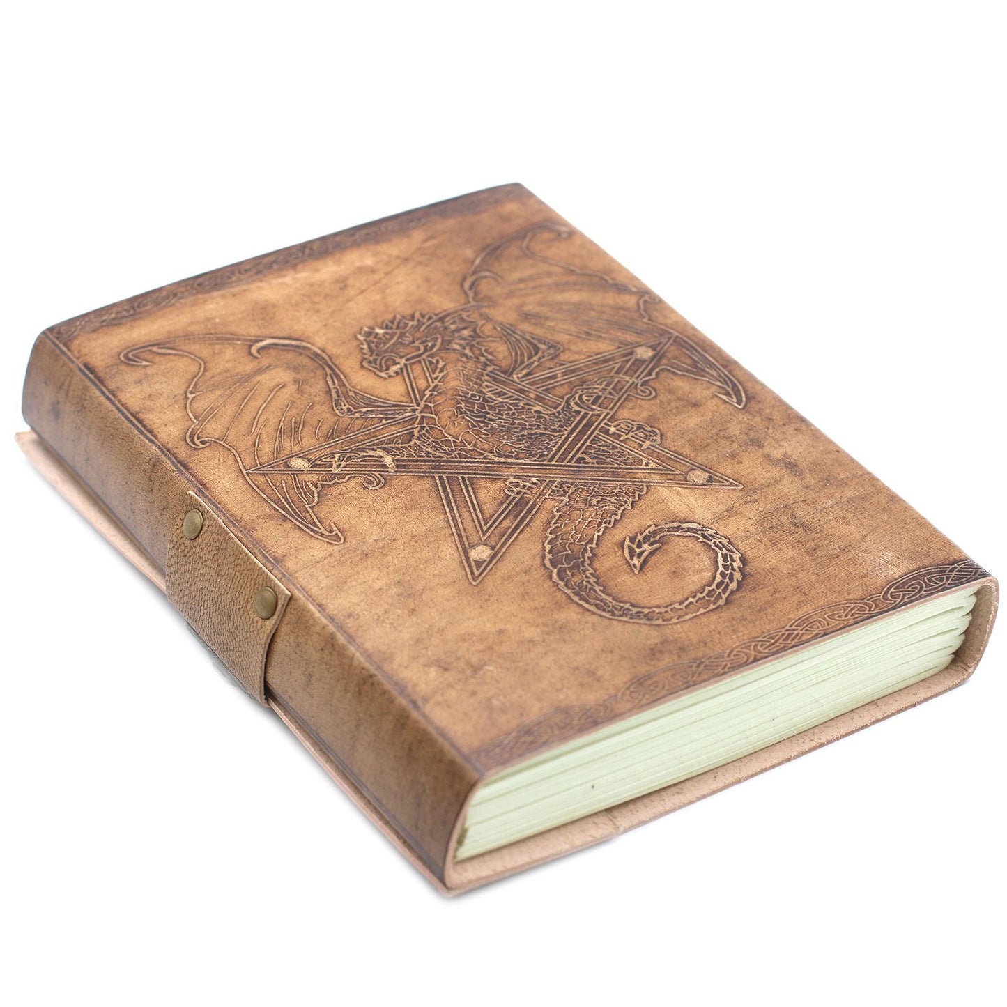Leather Dragon Notebook (6x8") - Luna Panther