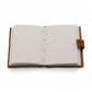 Leather Embossed Notebook - Tan Floral Pattern - 17.8×12.7 cm - Luna Panther