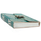 Leather Green Peace with Lock Notebook (7x5") - Luna Panther