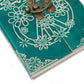 Leather Green Peace with Lock Notebook (7x5") - Luna Panther