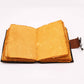 Leather Lotus Mandala Deckle - edge Notebook - Luna Panther