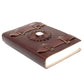 Leather Moonstone with Belts Notebook (6x4") - Luna Panther