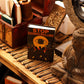 Leather Printed Notebook - Stop Doom Scrolling - 17.8x12.7 cm - Luna Panther