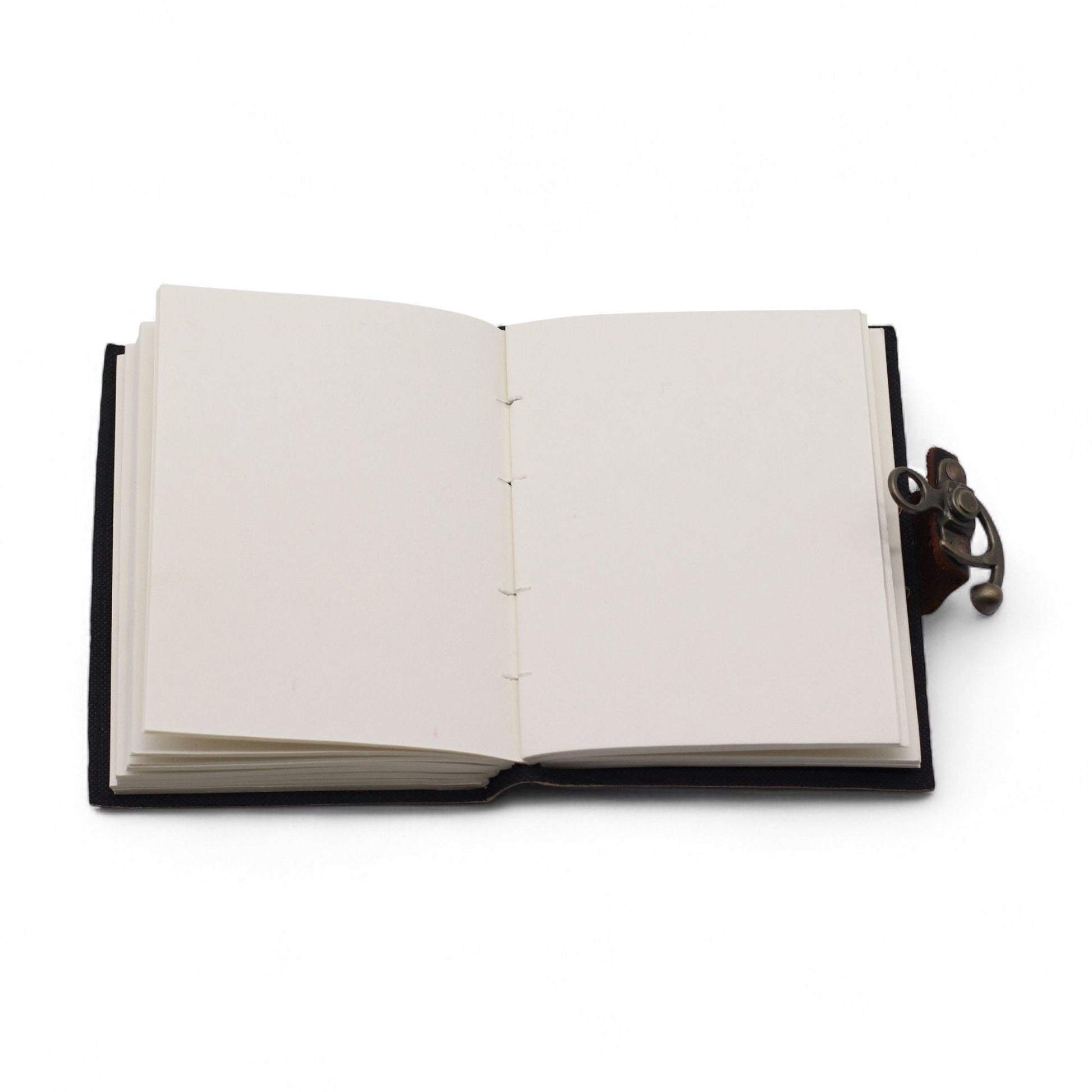 Leather Printed Notebook - Stop Doom Scrolling - 17.8x12.7 cm - Luna Panther