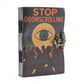 Leather Printed Notebook - Stop Doom Scrolling - 17.8x12.7 cm - Luna Panther