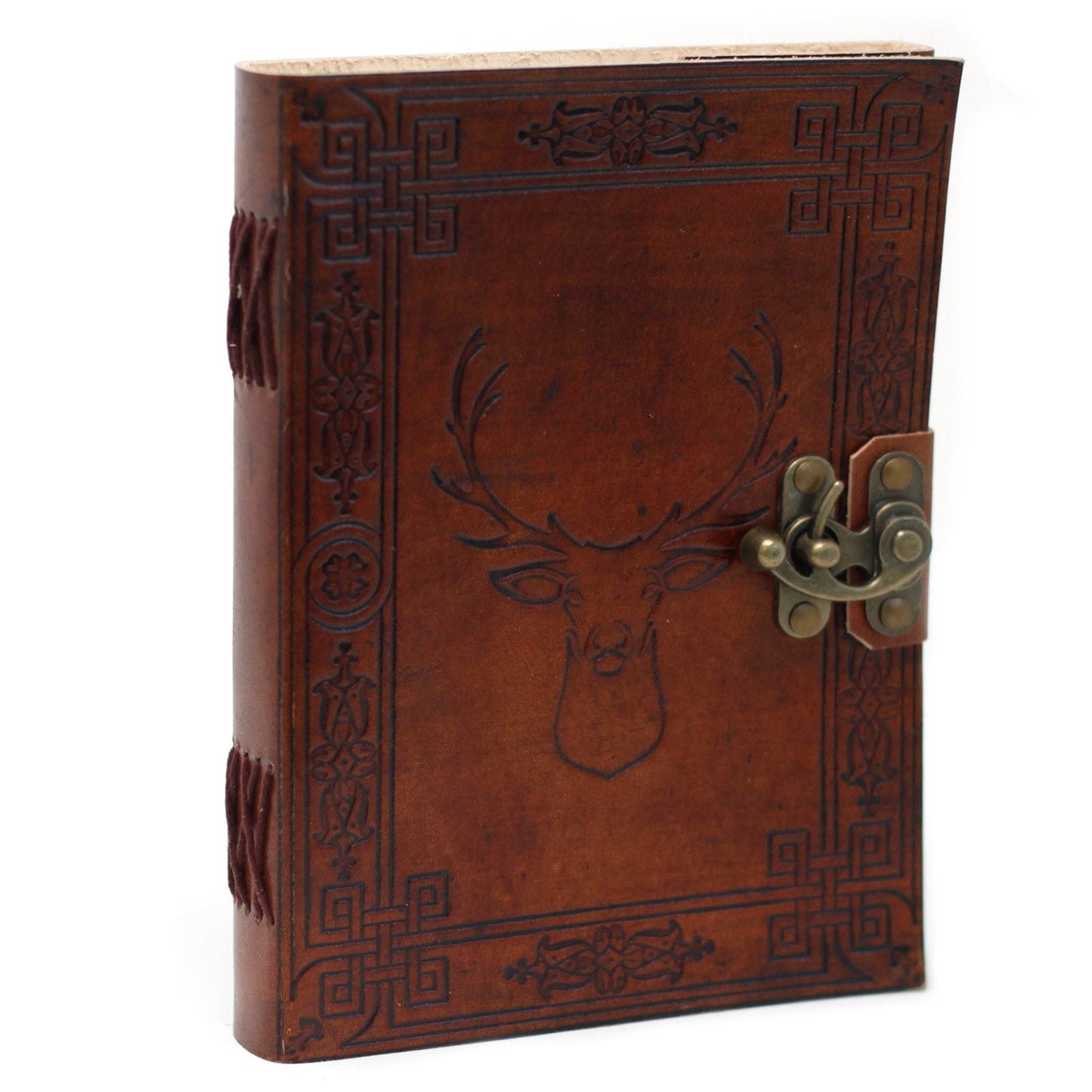Leather Stag Notebook (6x8") - Luna Panther