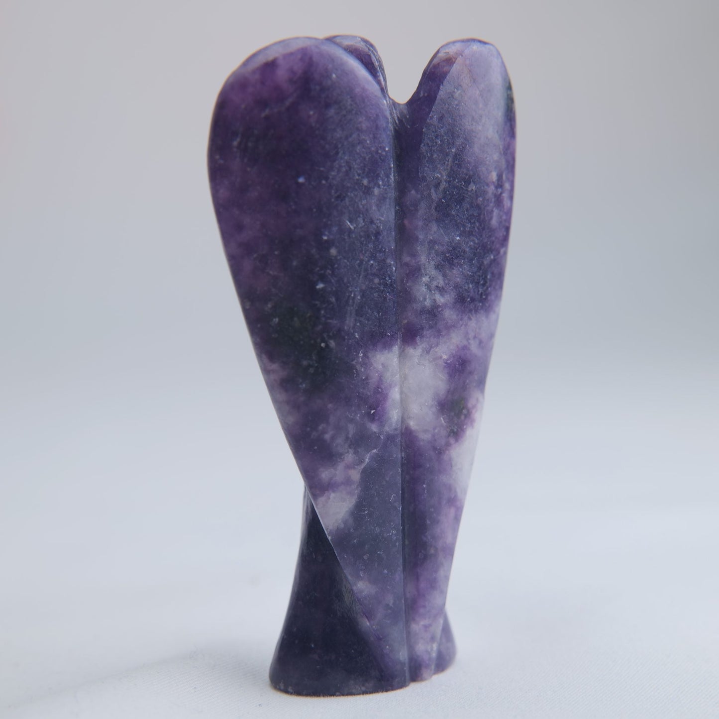 Lepidolite Angel Carving 57g 80mm - Luna Panther