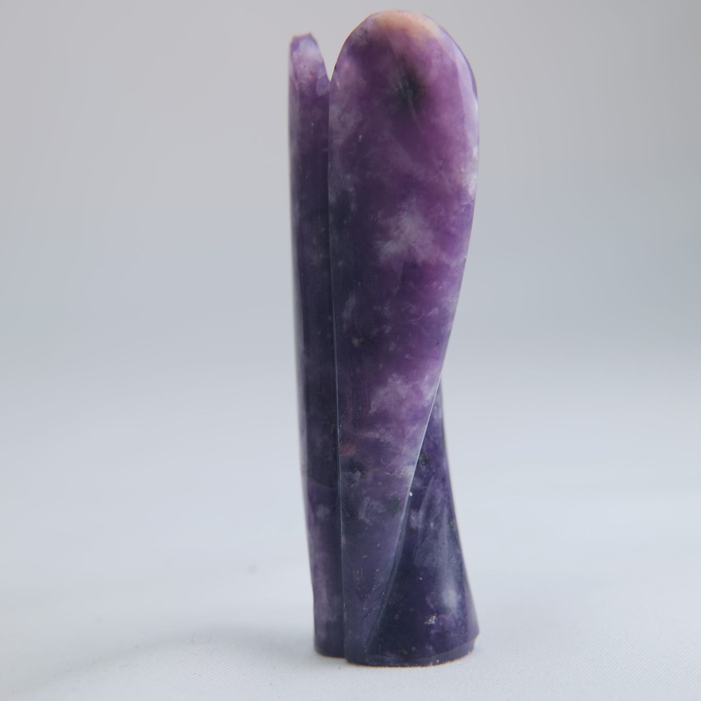 Lepidolite Angel Carving 60g 80mm - Luna Panther