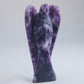 Lepidolite Angel Carving 67g 80mm - Luna Panther