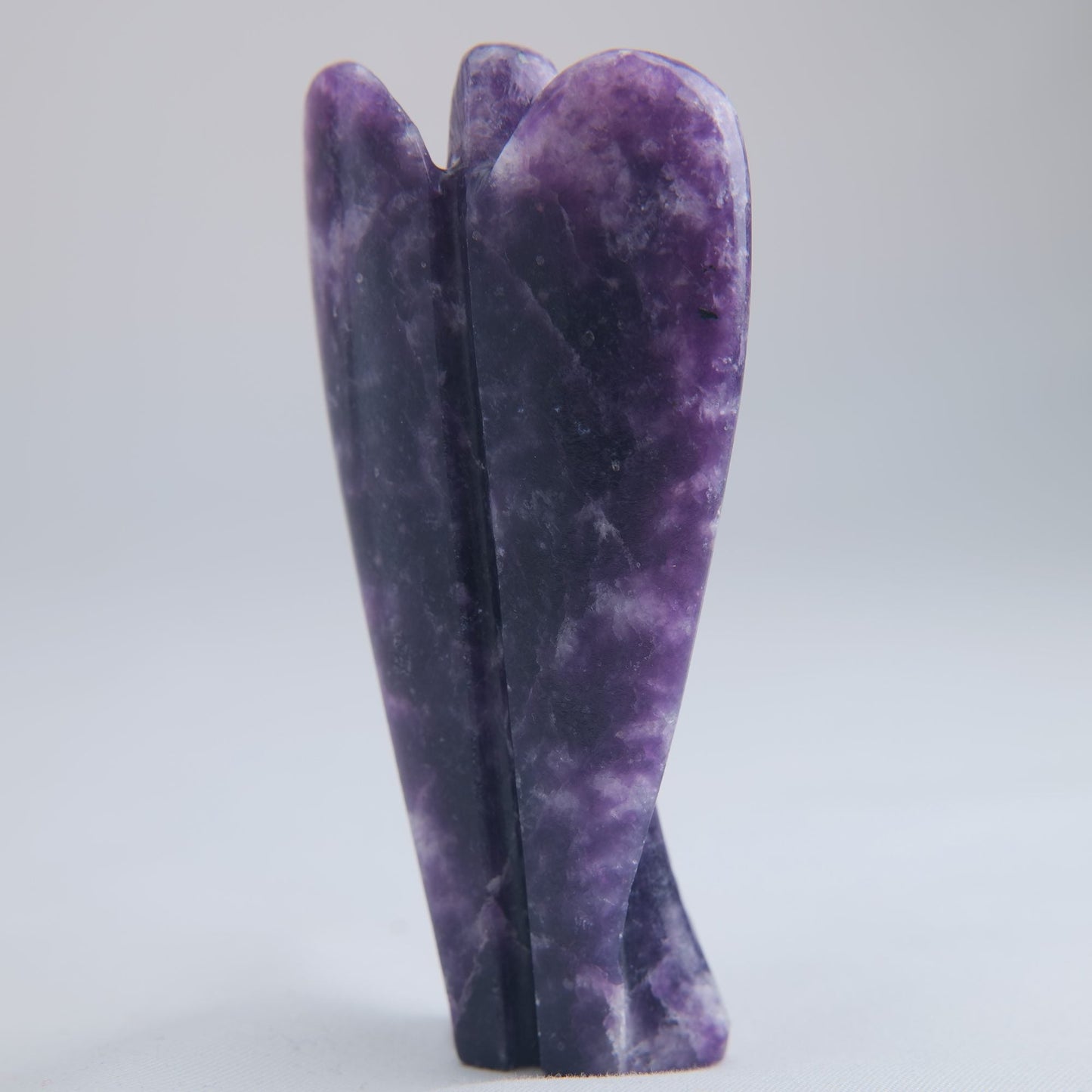 Lepidolite Angel Carving 67g 80mm - Luna Panther