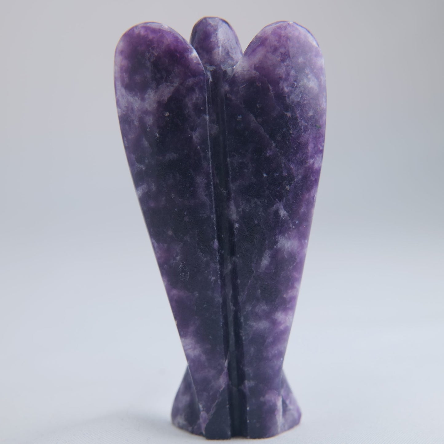 Lepidolite Angel Carving 67g 80mm - Luna Panther