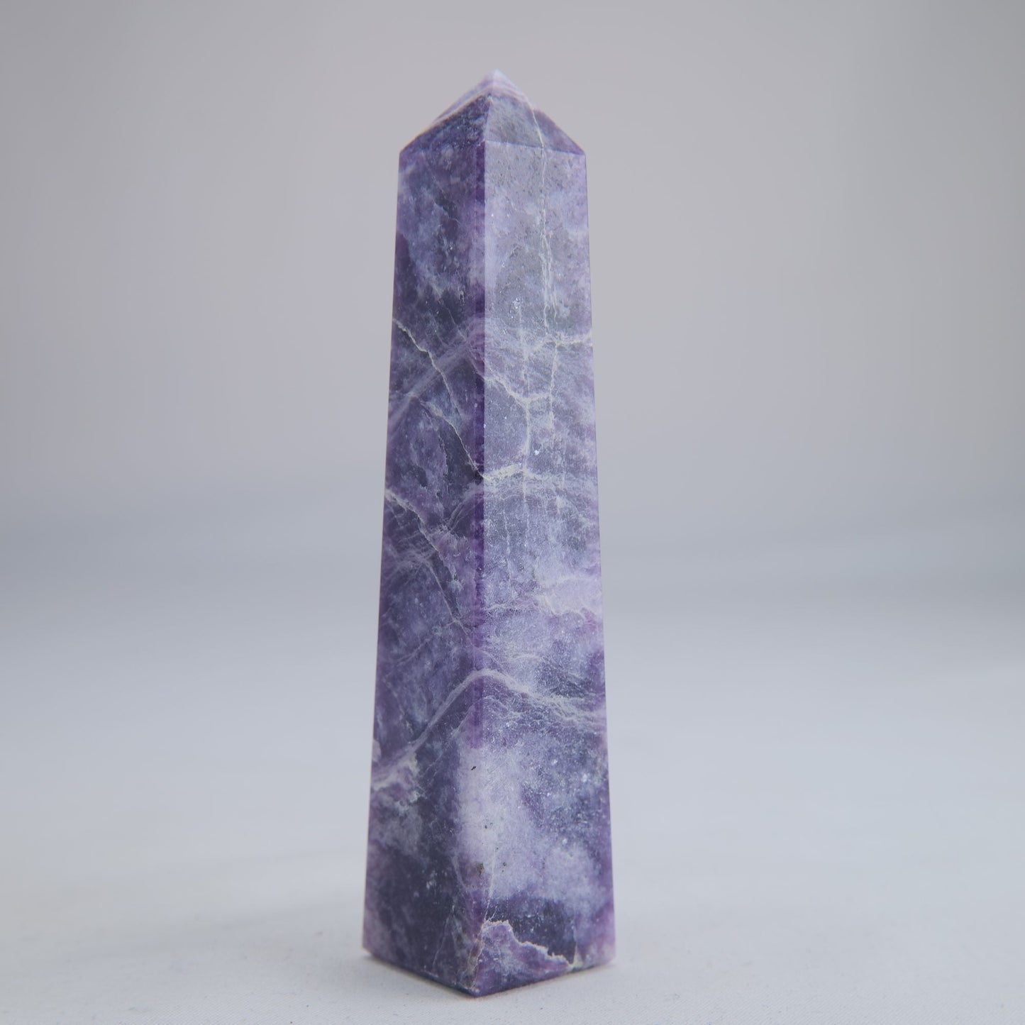 Lepidolite Crystal Tower 112g - Luna Panther
