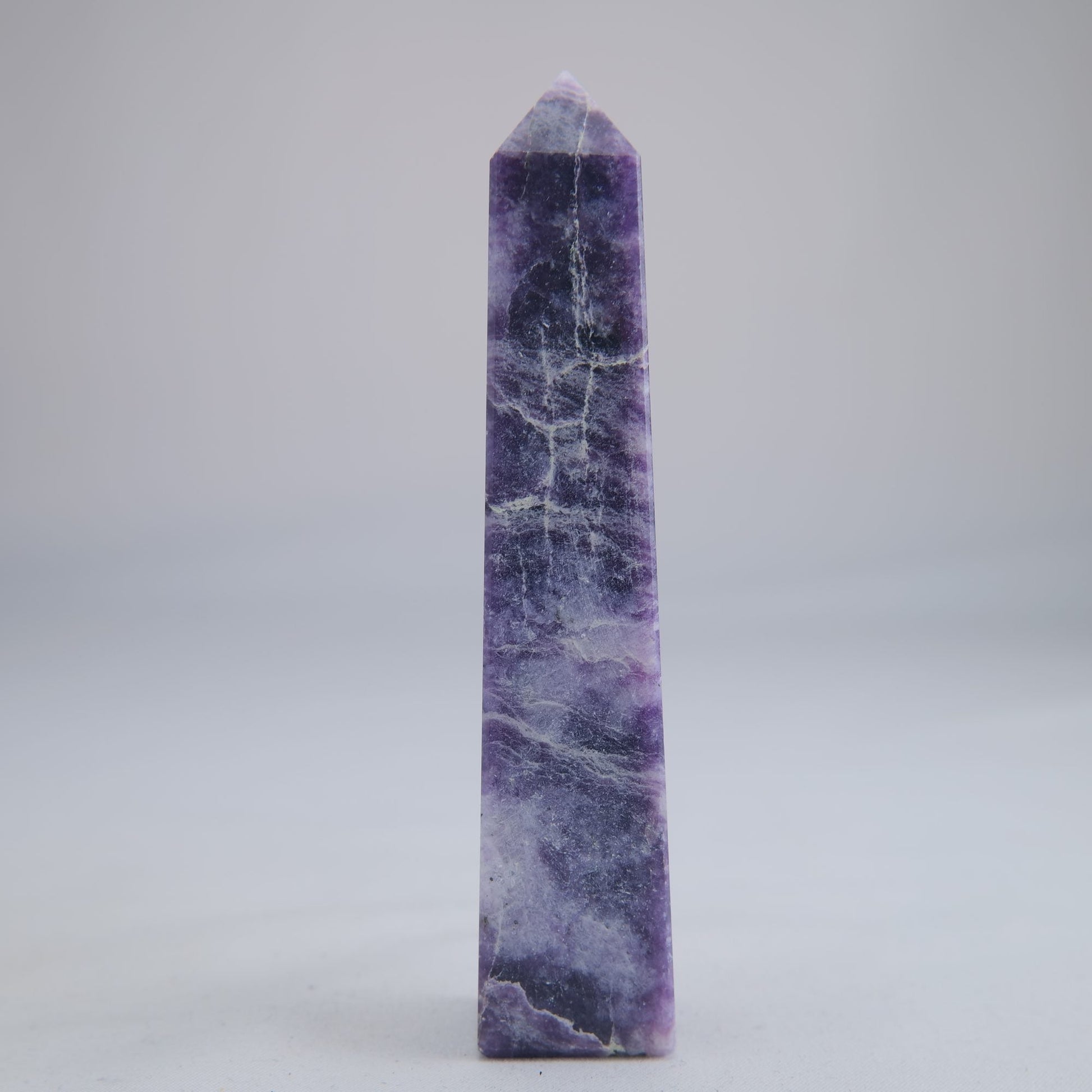 Lepidolite Crystal Tower 112g - Luna Panther