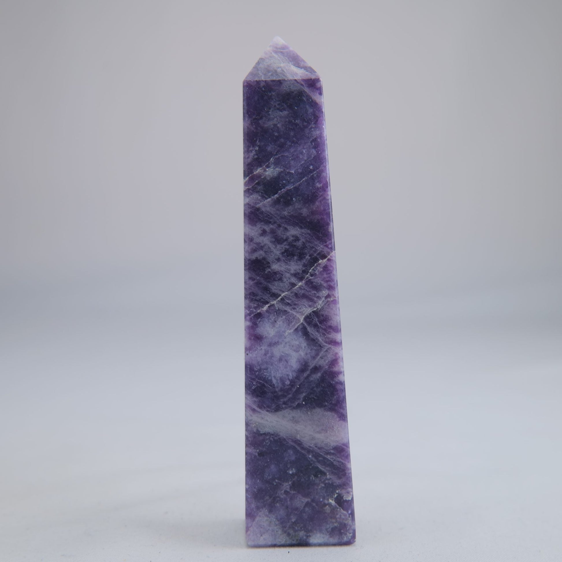 Lepidolite Crystal Tower 112g - Luna Panther