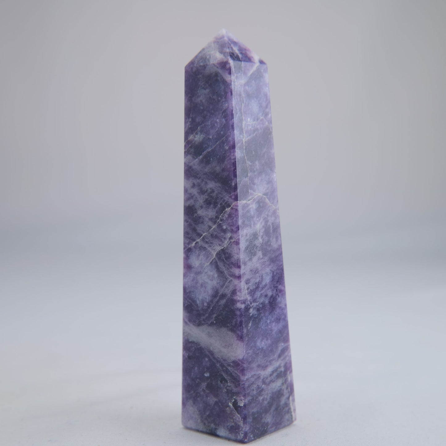 Lepidolite Crystal Tower 112g - Luna Panther