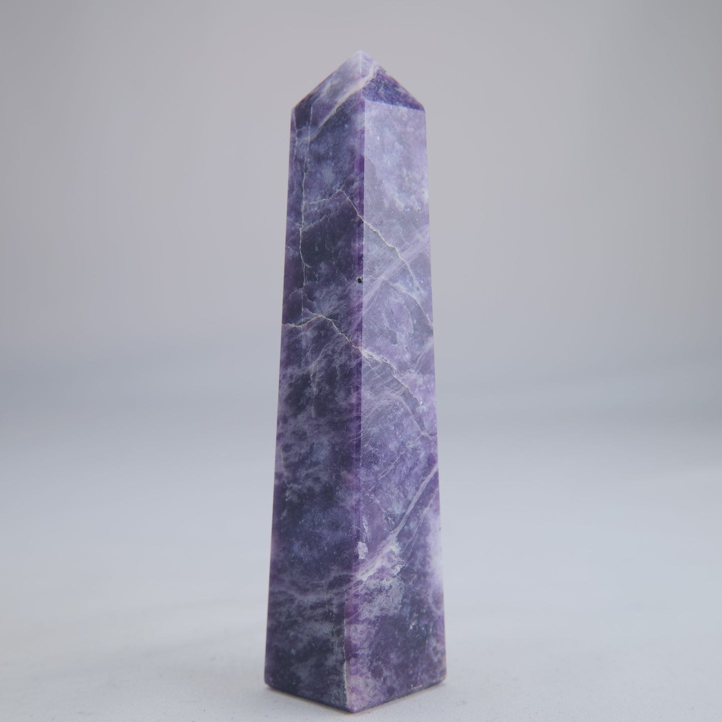 Lepidolite Crystal Tower 112g - Luna Panther