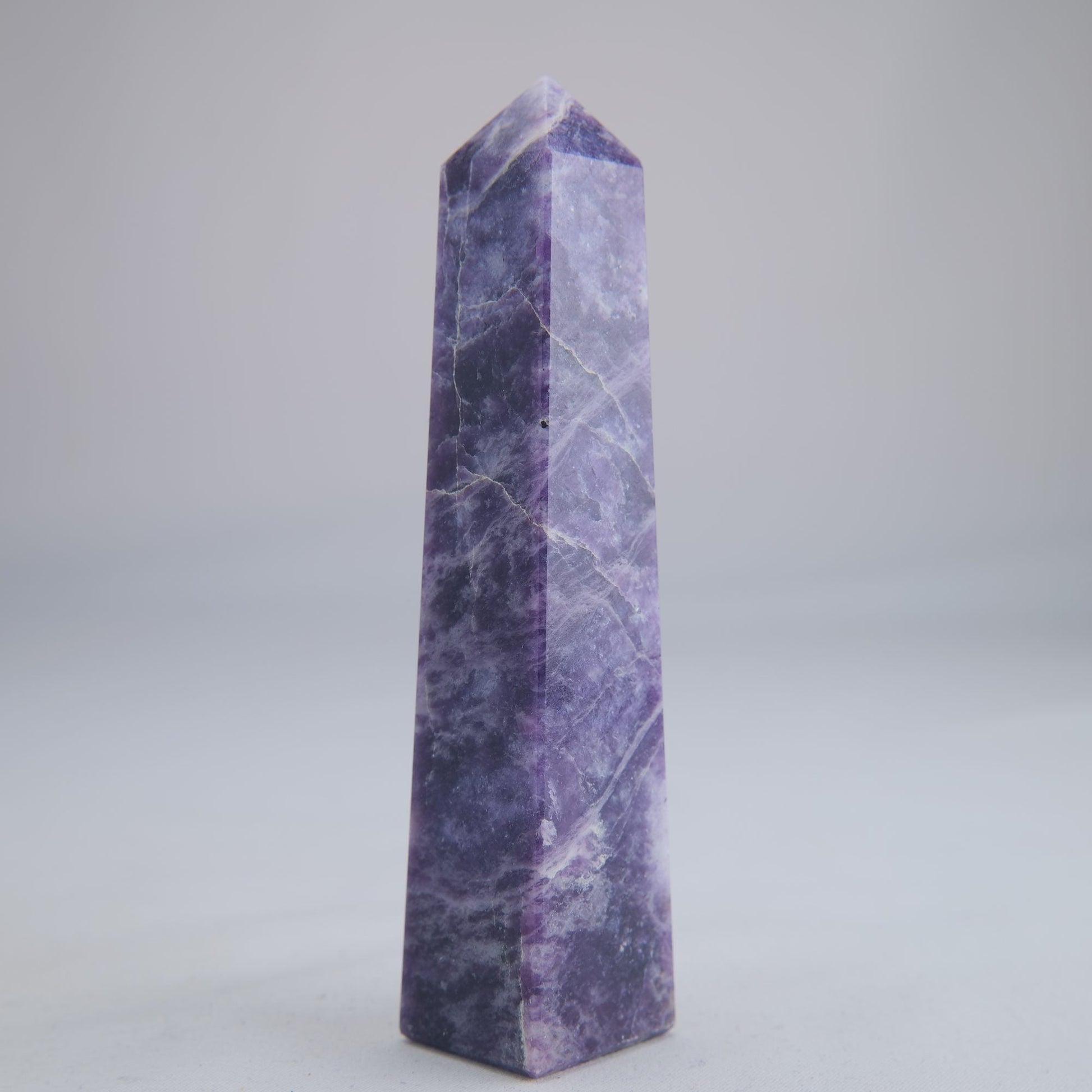 Lepidolite Crystal Tower 112g - Luna Panther