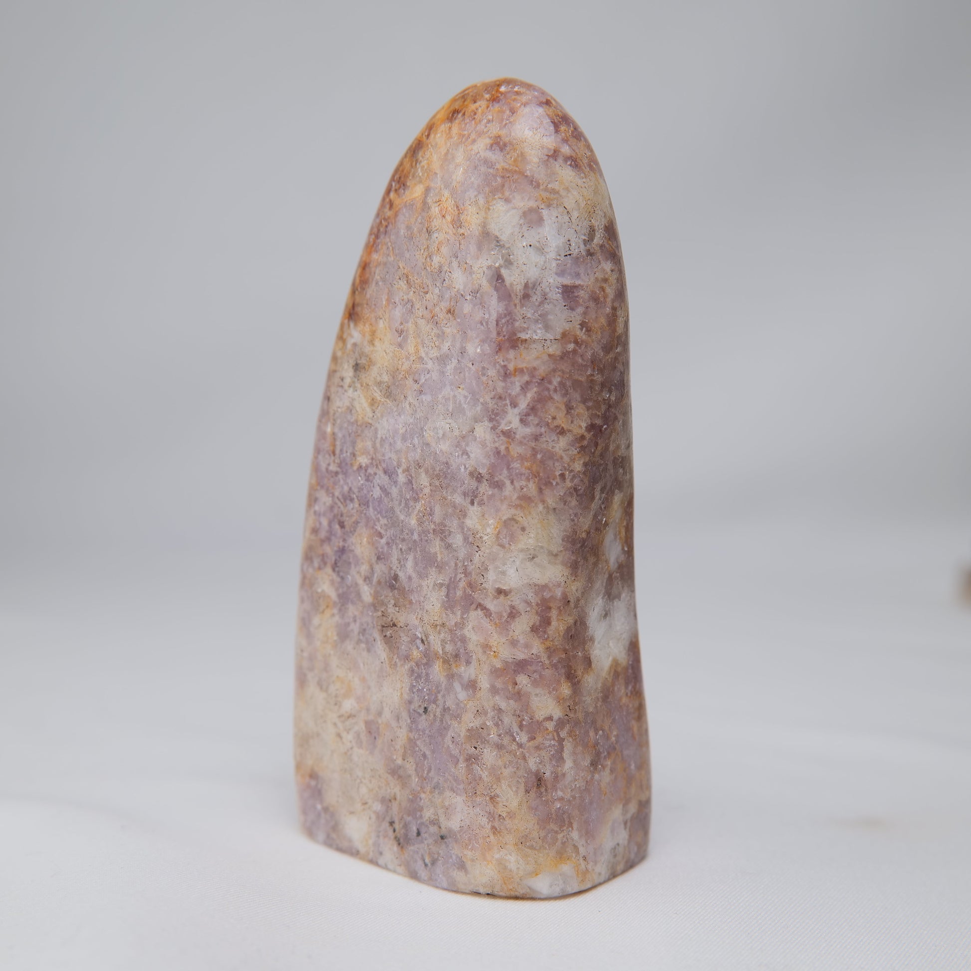 Lepidolite in Quartz Freeform — 266 g (100 mm) - Luna Panther
