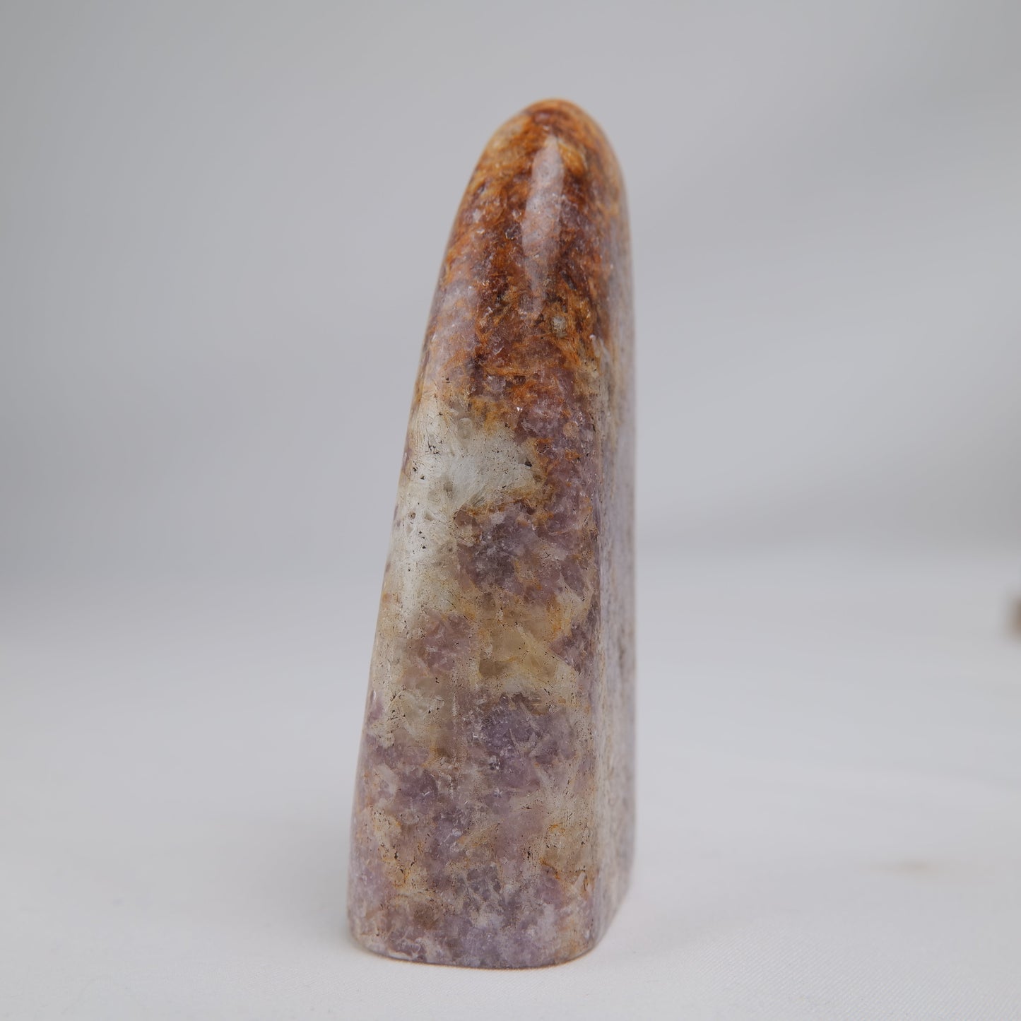 Lepidolite in Quartz Freeform — 266 g (100 mm) - Luna Panther