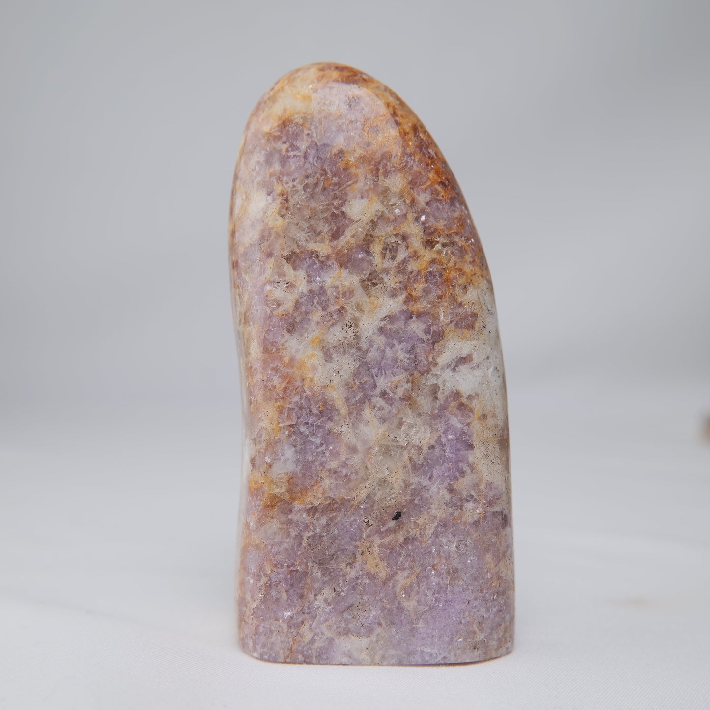 Lepidolite in Quartz Freeform — 266 g (100 mm) - Luna Panther