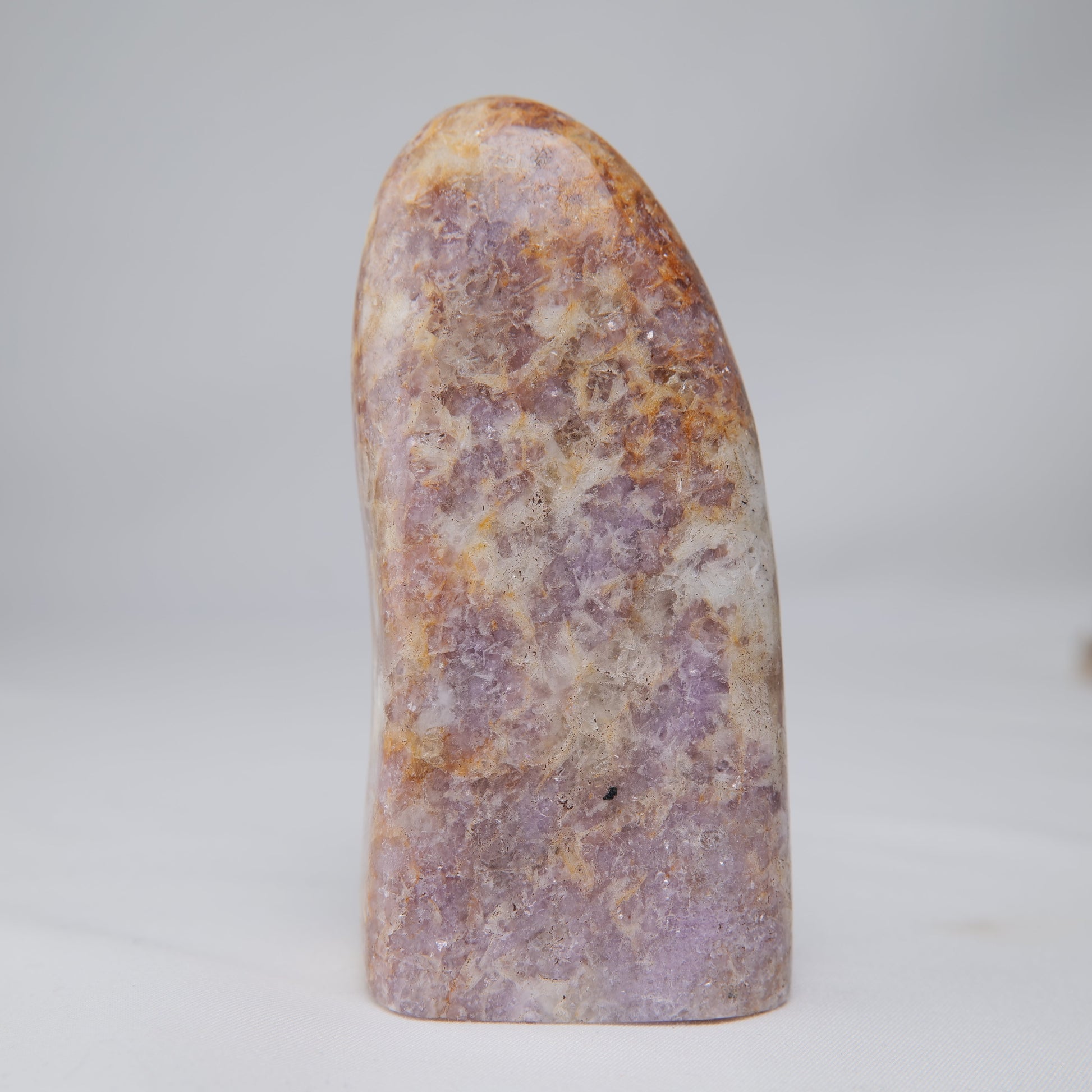 Lepidolite in Quartz Freeform — 266 g (100 mm) - Luna Panther