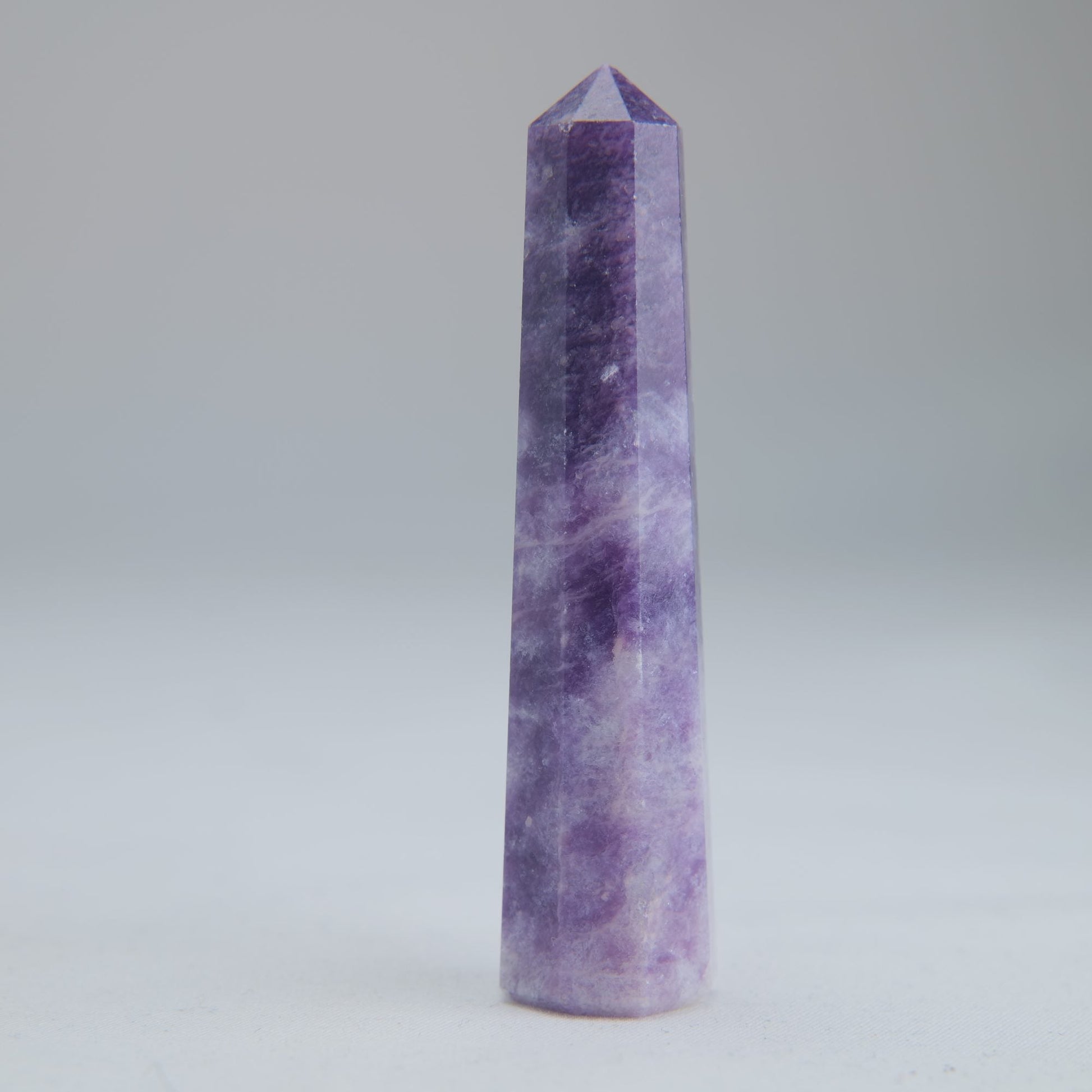 Lepidolite Obelisk 30g Crystal Tower - Luna Panther