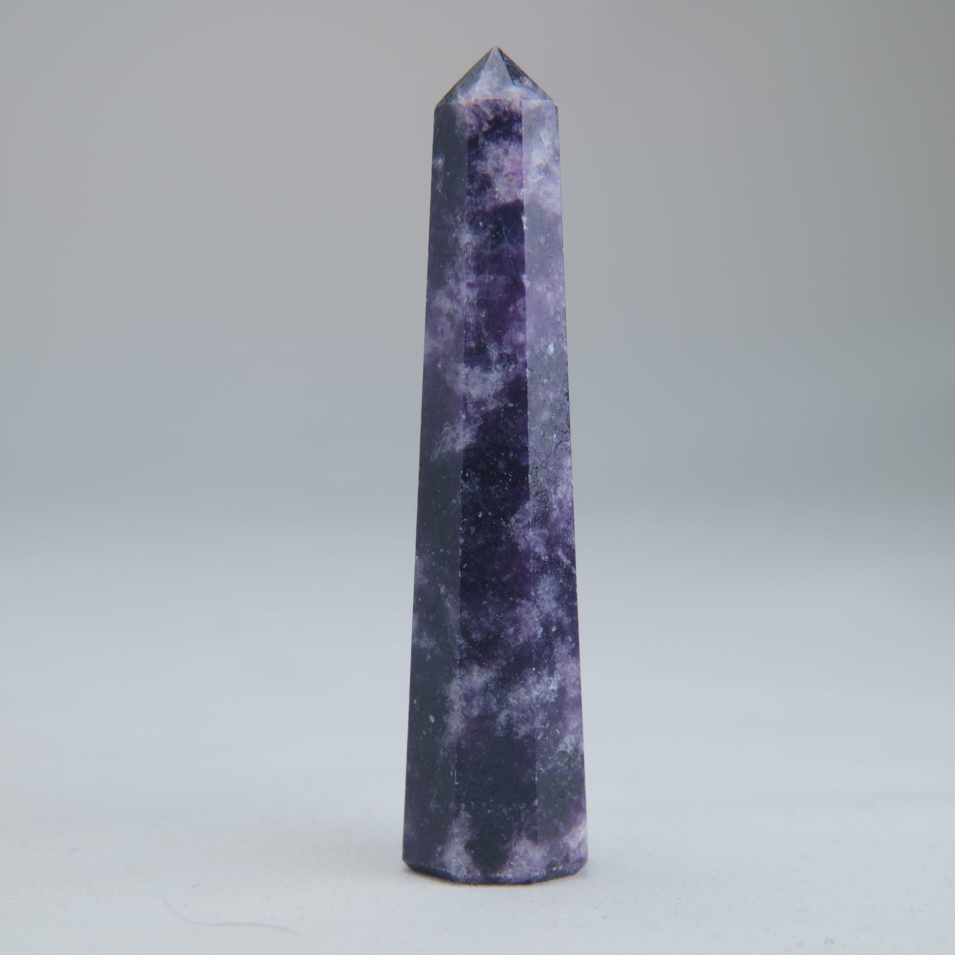 Lepidolite Obelisk 36g 75mm Crystal Tower - Luna Panther