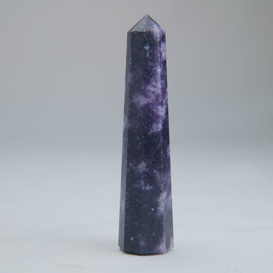 Lepidolite Obelisk 36g 75mm Crystal Tower - Luna Panther