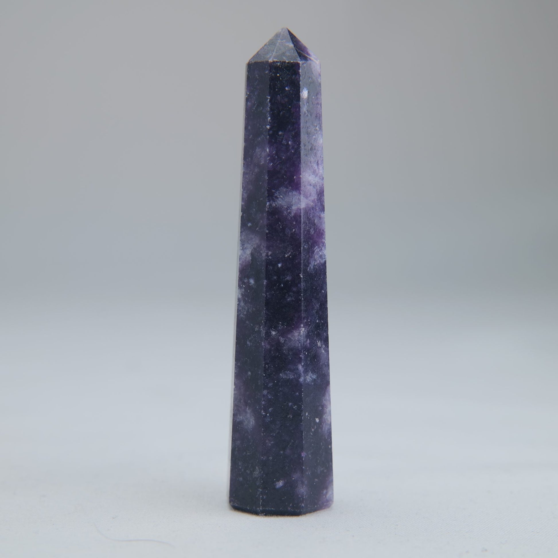 Lepidolite Obelisk 36g 75mm Crystal Tower - Luna Panther