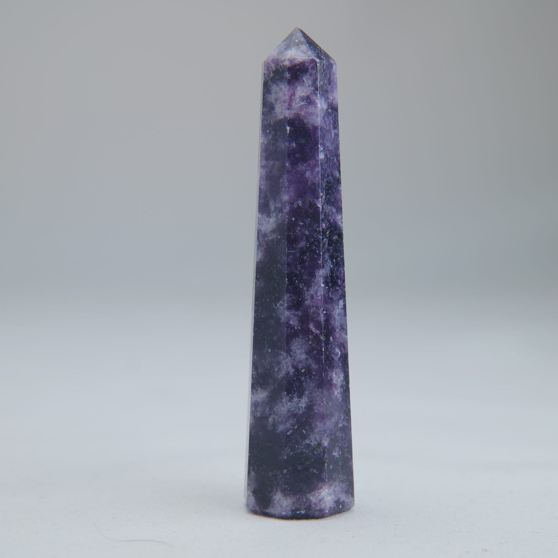 Lepidolite Obelisk 36g 75mm Crystal Tower - Luna Panther