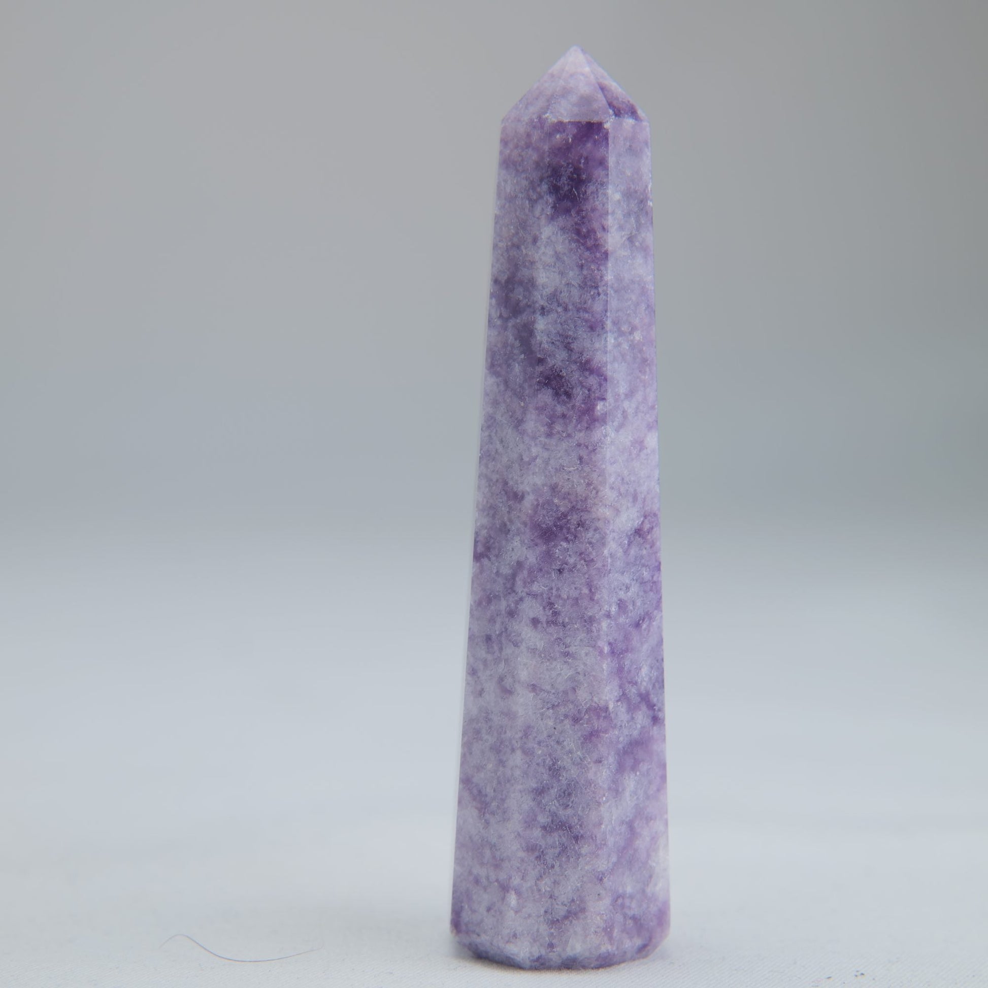 Lepidolite Obelisk 40g 75mm Crystal Tower - Luna Panther