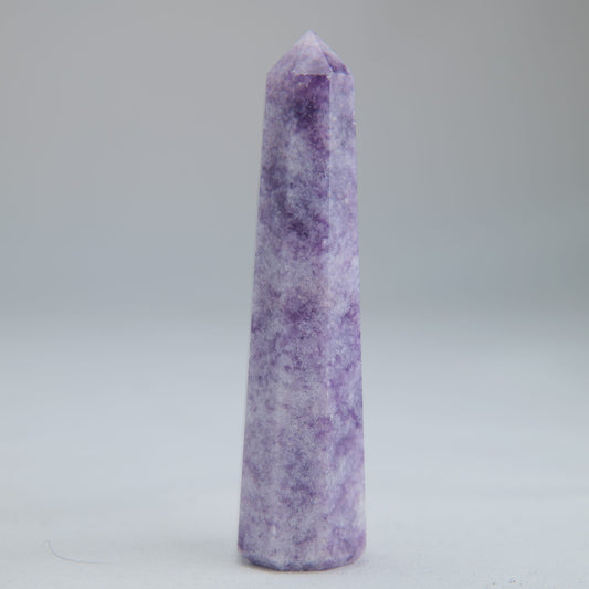 Lepidolite Obelisk 40g 75mm Crystal Tower - Luna Panther