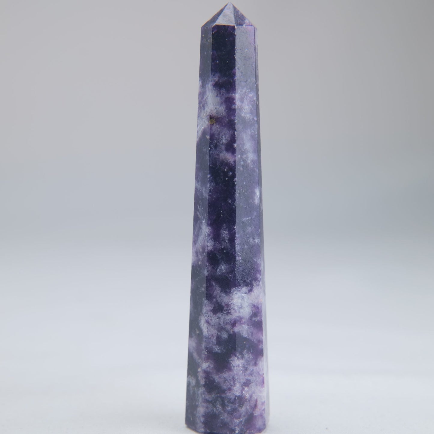 Lepidolite Obelisk 40g 90mm Crystal Tower - Luna Panther
