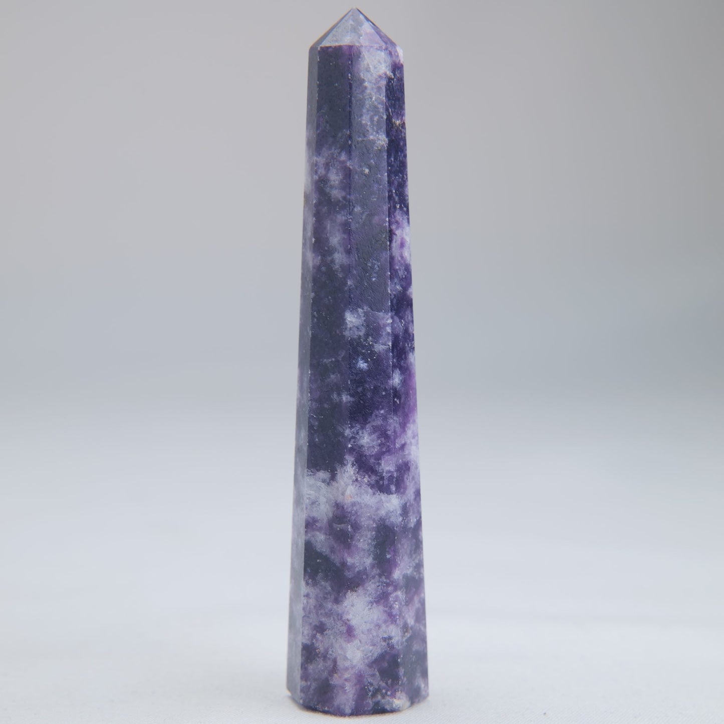 Lepidolite Obelisk 40g 90mm Crystal Tower - Luna Panther