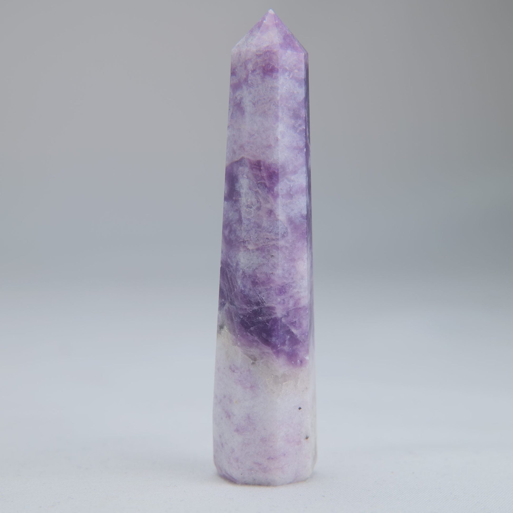 Lepidolite Obelisk 43g Crystal Tower - Luna Panther