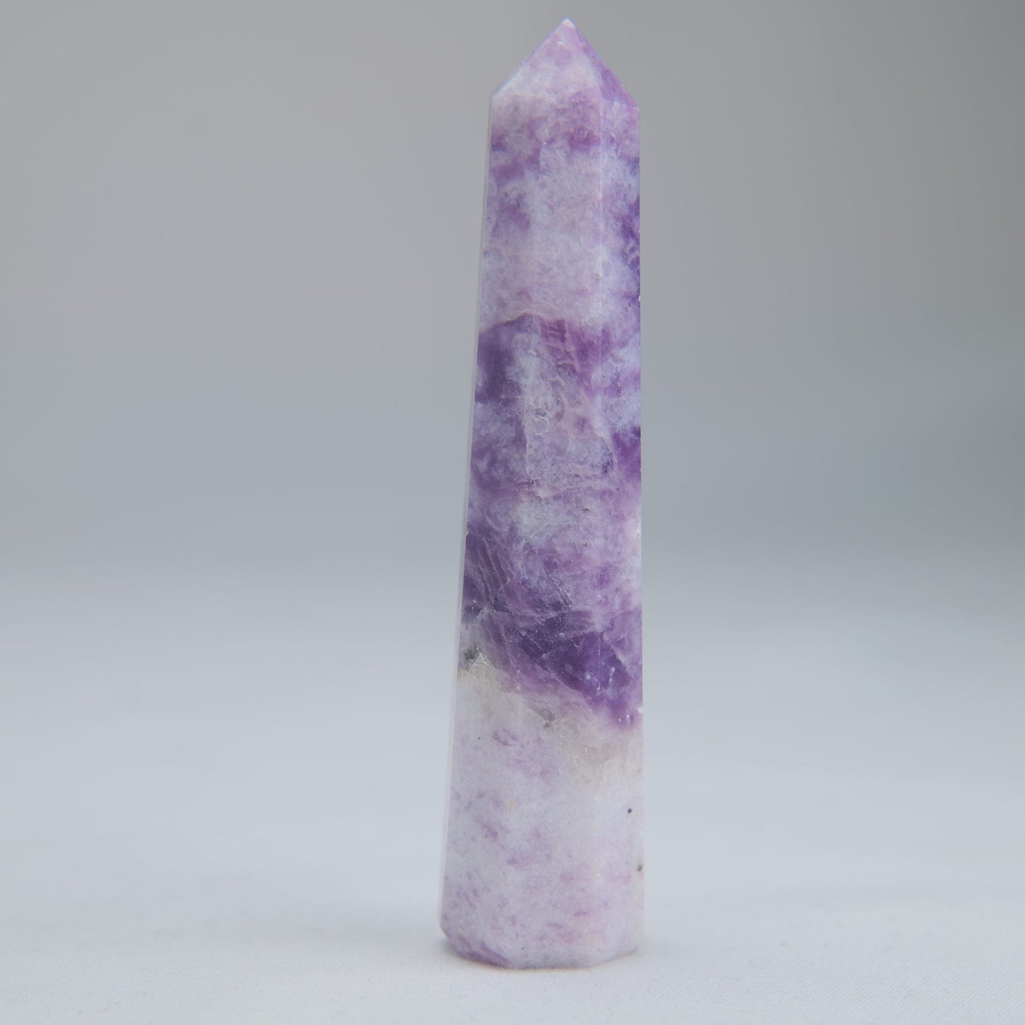 Lepidolite Obelisk 43g Crystal Tower - Luna Panther