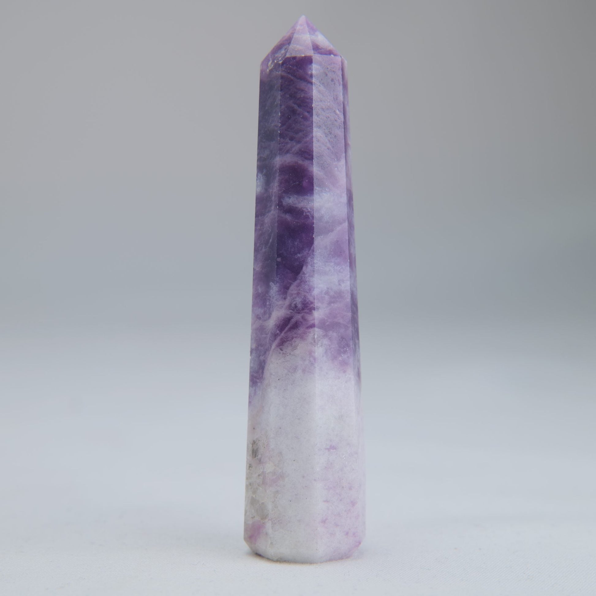 Lepidolite Obelisk 43g Crystal Tower - Luna Panther