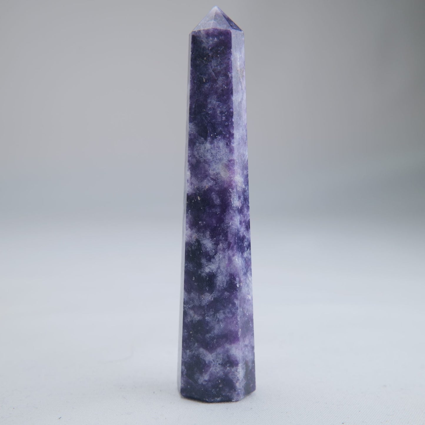 Lepidolite Obelisk 44g Crystal Tower - Luna Panther