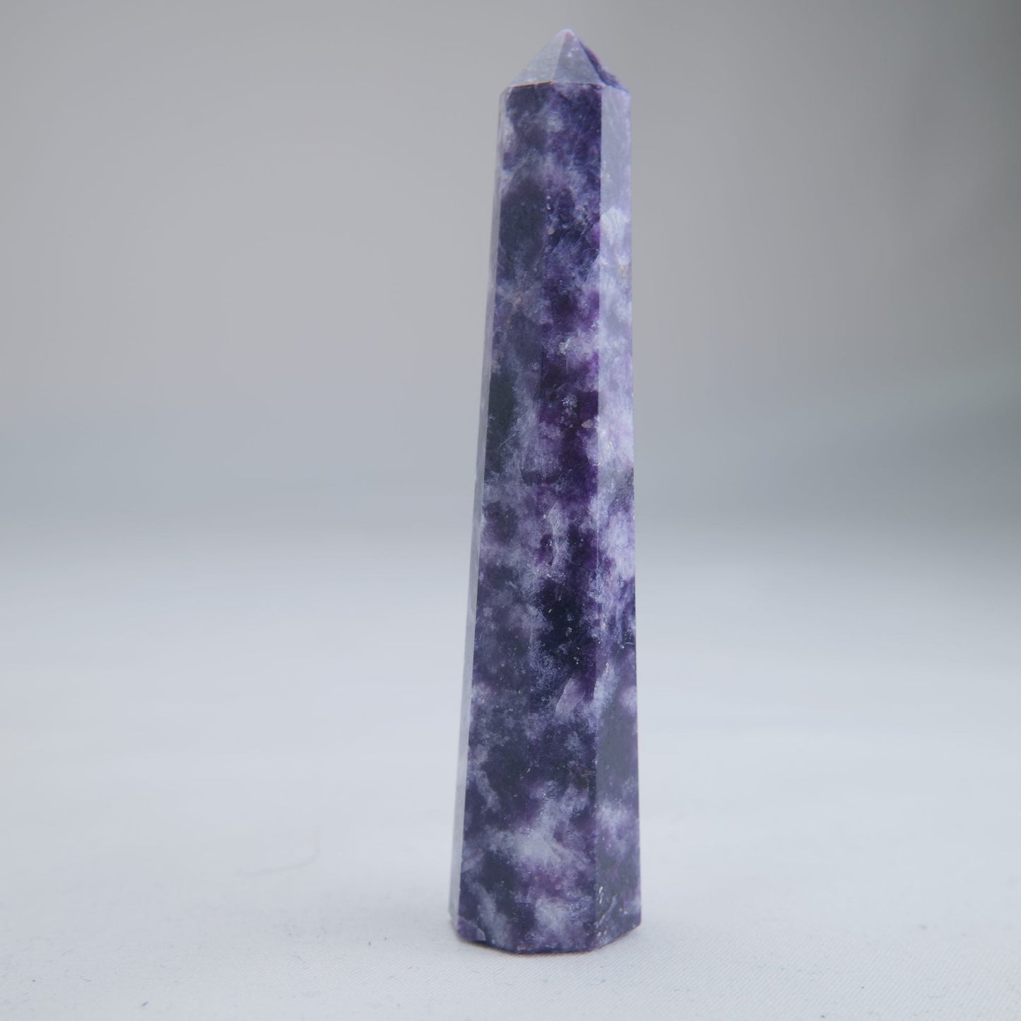 Lepidolite Obelisk 44g Crystal Tower - Luna Panther