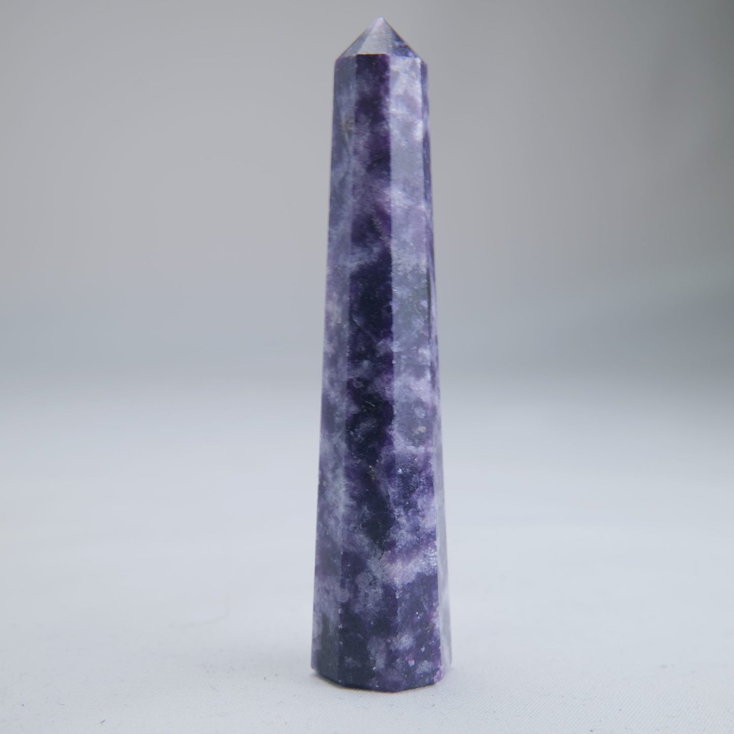 Lepidolite Obelisk 44g Crystal Tower - Luna Panther