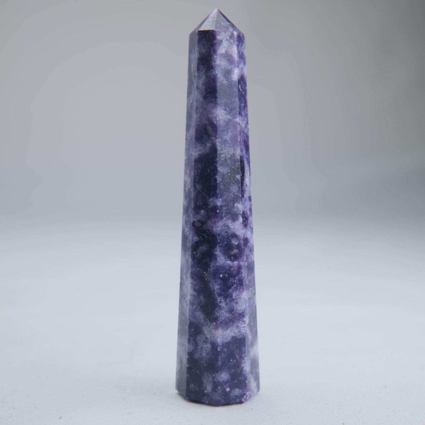 Lepidolite Obelisk 44g Crystal Tower - Luna Panther